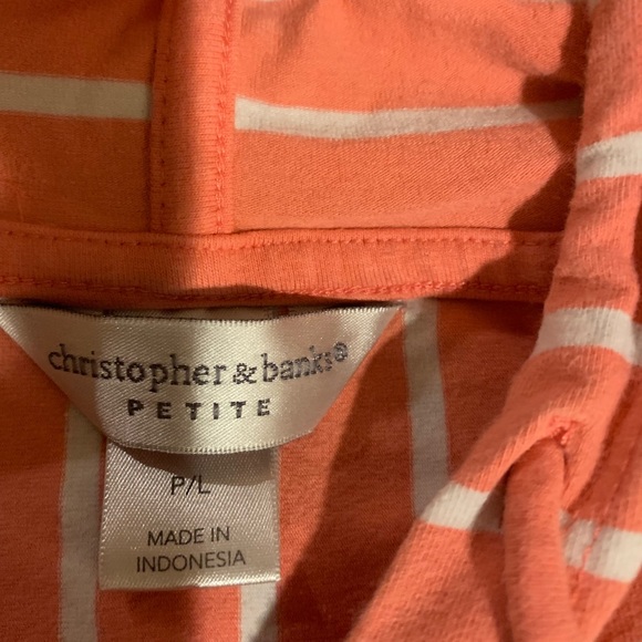 Christopher & Banks hooded shirt size petite Large - Picture 2 of 2